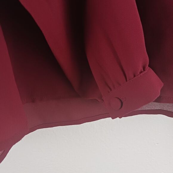 Active USA long sleeve sequin hem neck blouse size S - Picture 4 of 7